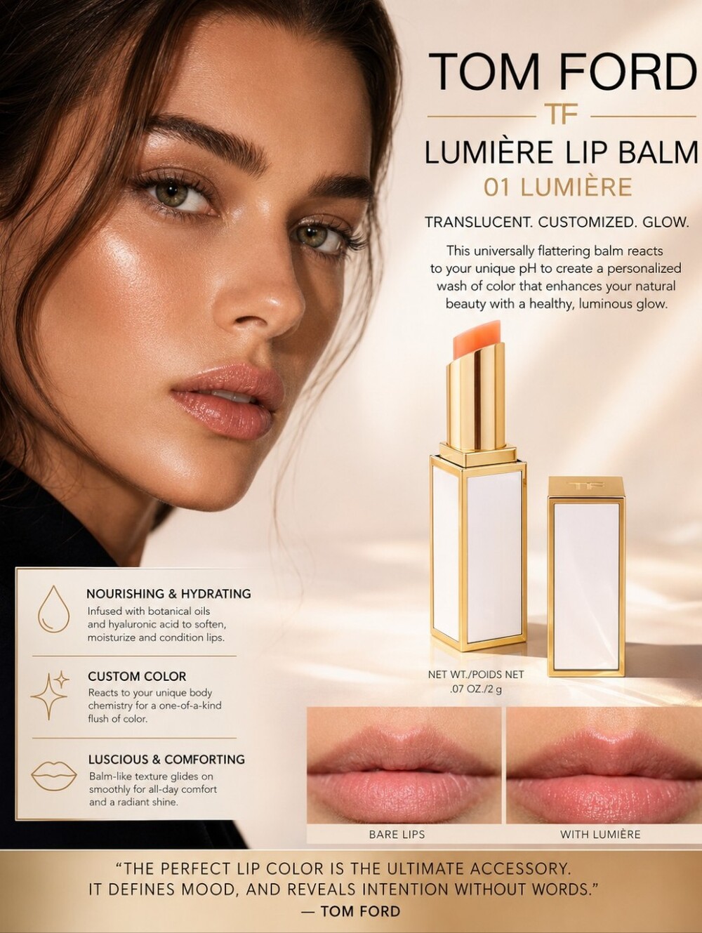 Tom Ford Lumière Lip Balm 01 Lumière